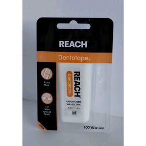 Reach Dentotape Waxed Tape, Unflavored 100 Yards, 1 Count